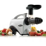 Omega NC800HDS Juicer Extractor and Nutrition Center Creates Fruit Vegetable and Wheatgrass Juice Quiet Motor Slow Masticating Dual-Stage Extr, 150-Watt, Silver