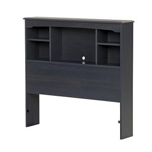 South Shore Aviron Bookcase Headboard for Twin Beds - Blueberry Bliss