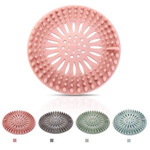 Rubber Hair Stopper Hair Catcher Durable Silicone 4 Pack Filter for Kitchen Bathroom and Bath tub Hair Stopper Shower Drain Covers Easy to Install and Clean