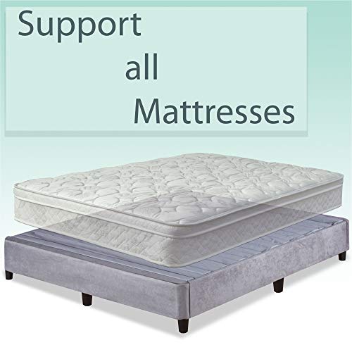 Spring Solution 13-Inch Plateform Bed For Mattress Spring Answer 13-Inch Plateform Mattress For Mattress, Get rid of Want For Field Spring And Body, King Measurement, Gray.