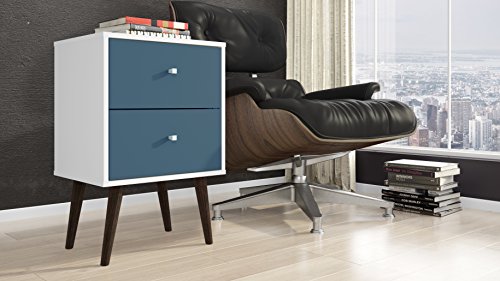 Manhattan Comfort Liberty Collection Mid Century Modern Nightstand Package deal Dimensions: 17.7 x 14.7 x 27.1 inches