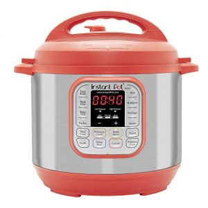 Instant Pot Duo 7-in-1 Electric Pressure Cooker, Slow Cooker, Rice Cooker, Steamer, Saute, Yogurt Maker, and Warmer, 6 Quart, Red, 14 One-Touch Programs
