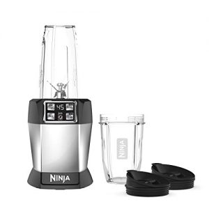 Ninja BL480 Nutri Ninja with 1000 Watt Auto-IQ Base for Juices, Shakes & Smoothies Personal Blender 18 and 24 oz. Black/Silver