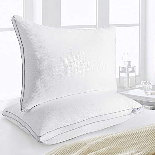 viewstar King Size Pillows for Sleeping, Bed Pillows 2 Pack Hotel Quality Pillow viewstar King Measurement Pillows for Sleeping, Mattress Pillows 2 Pack Resort High quality Pillow, Down Various Hypoallergenic Pillows for Facet Again Abdomen Sleepers, Delicate and Supportive Gusseted Pillow (20x36).