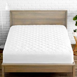 Bare Home Quilted Fitted Mattress Pad - Cooling Mattress Topper - Hypoallergenic Down Alternative Fiberfill - Stretch-to-Fit (Twin XL)