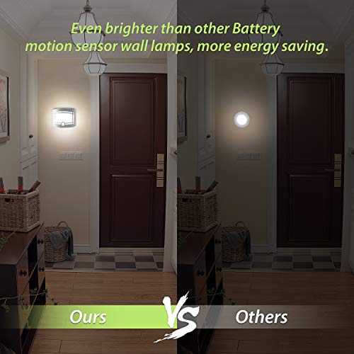 Motion Sensor Closet Light, OxyLED Wall Lights Battery Operated Movement Sensor Closet Gentle, OxyLED Wall Lights Battery Operated, Luxurious Aluminum Stick-on Wherever Wall Lamp Sconces, Movement Sensor Indoor Safety Gentle for Stair, Kitchen, Lavatory, Hallway, 1 Pack.