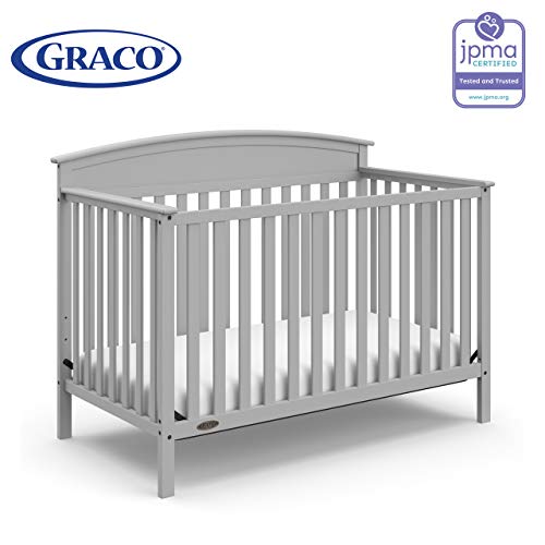 Graco Benton 4-in-1 Convertible Crib (Pebble Gray) Graco Benton 4-in-1 Convertible Crib (Pebble Grey) – Simply Converts to Toddler Mattress, Daybed or Full-Measurement Mattress with Headboard, 3-Place Adjustable Mattress Help Base.