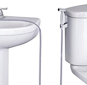 SmarterFresh Faucet Bidet Sprayer for Toilet - Warm Water Handheld Sprayer with Sink Hose Attachment for Bathroom