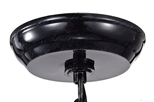 Edvivi 3-Lights Antique, Black Round Drum Shade Crystal Chandelier Edvivi 3-Lights Vintage Black Spherical Drum Shade Crystal Chandelier Ceiling Fixture | Up to date Lighting.