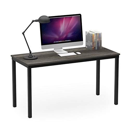 Teraves Computer Desk/Dining Table Office Desk Sturdy Writing Workstation for Home Office (47.24”, Black Oak)