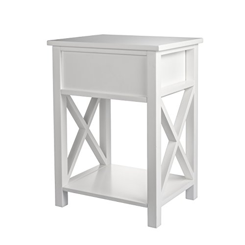 MAGIC UNION X-Design Side End Table Night Stand Storage Shelf Bundle Dimensions: 16.zero x 12.zero x 21.zero inches