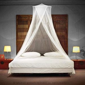 Timbuktoo Mosquito Nets Luxury Mosquito NET - for King to Single Size Beds Quick and Easy Installation System - Unique Internal Loop - 2 Entries - Ripstop Stuff Sack - No Added Chemicals.
