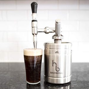 HB Brewing Nitro Cold Brew Coffee Maker – At Home Mini Keg Dispensing System - Home Brew Kit