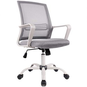 Office Chair, Mid Back Mesh Office Computer Swivel Desk Task Chair, Ergonomic Executive Chair with Armrests