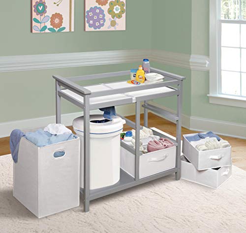 Modern Baby Changing Table with Laundry Hamper Launch Date: 2015-09-14T00:00:01Z
