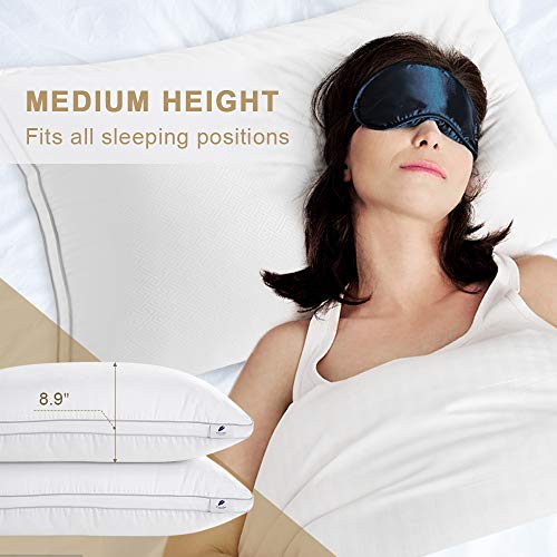 viewstar King Size Pillows for Sleeping, Bed Pillows 2 Pack Hotel Quality Pillow viewstar King Measurement Pillows for Sleeping, Mattress Pillows 2 Pack Resort High quality Pillow, Down Various Hypoallergenic Pillows for Facet Again Abdomen Sleepers, Delicate and Supportive Gusseted Pillow (20x36).