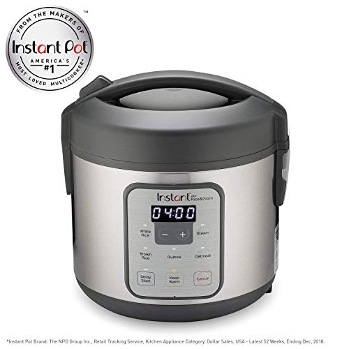 Instant Zest Rice and Grain Cooker - 8 cup rice cooker from the makers of Instant Pot (Renewed)