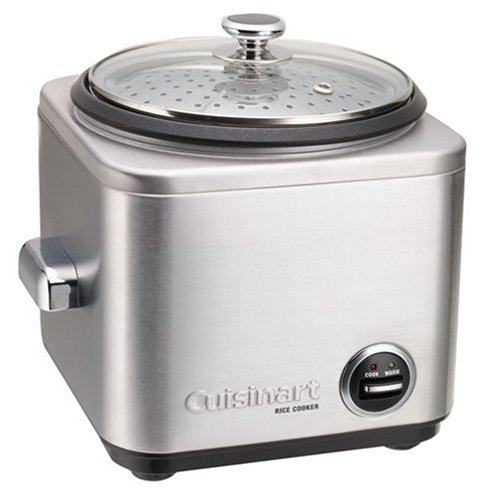 Cuisinart CRC-400 Rice Cooker, 4-Cup, Silver