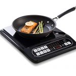 Baulia SB817 1500-watt Electric Countertop Burner Portable Induction Cooker for Fast Cooking, Precise Digital Temperature Control + 4 Hour Timer, 1500W, Black