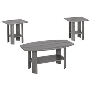 Monarch 3 Piece Table Set, Grey