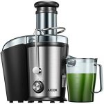 Juicer Machine, Aicok Juice Extractor, 800W Centrifugal Juicer with 3 inch Wide Mouth, Dual Speed Stainless Steel Juicer with Anti-drip Mouth, Non-slip feet, BPA Free