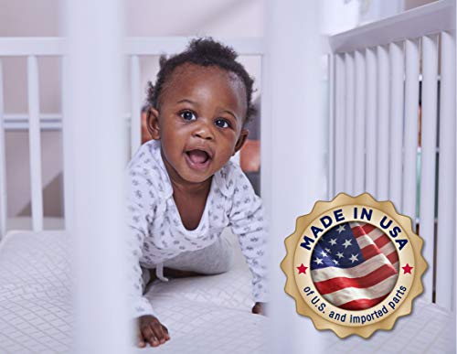 Sealy Baby Cotton Cozy Rest 2-Stage Dual Firmness Waterproof Sealy Child Cotton Cozy Relaxation 2-Stage Twin Firmness Waterproof Normal Toddler &amp; Child Crib Mattress - 204 Premium Coils, 51.7” x 27.3".