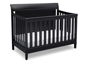 Delta Children New Haven 4-in-1 Convertible Baby Crib, Ebony