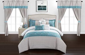 Chic Home CS8061-AN Comforter Sets, Queen, Blue