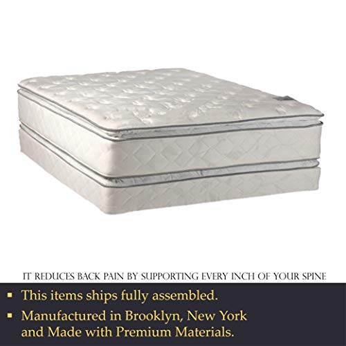 Double sided Pillowtop Innerspring Fully Assembled Mattress And 4-Inch Wood Bundle Dimensions: 80.zero x 60.zero x 16.zero inches