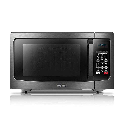 Toshiba EC042A5C-BS Countertop Microwave oven with Convection, Smart Sensor, Sound on/off Function and LCD Display, 1.5 Cu.ft, Black Stainless Steel