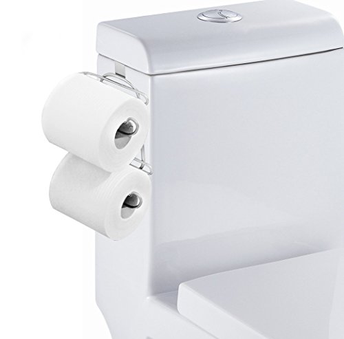 TQVAI Over The Tank Toilet Paper Roll Holder for Bathroom Tissue, Chrome Finish