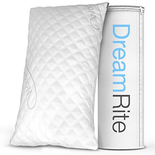 Dream Rite Shredded Hypoallergenic Memory Foam Pillow Dream Ceremony Shredded Hypoallergenic Reminiscence Foam Pillow WonderSleep Sequence Luxurious Adjustable Loft Dwelling Pillow Lodge Assortment Grade Washable Detachable Cooling Bamboo Derived Rayon Cowl- Queen 1 Pack.