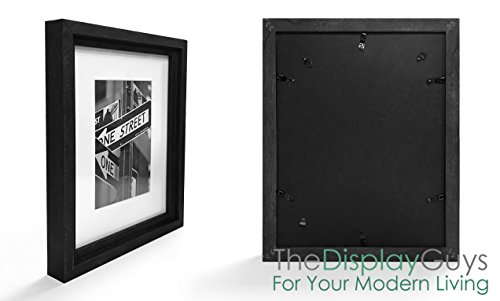 The Display Guys~ Luxury Made Affordable! The Show Guys~ Luxurious Made Reasonably priced! 11”x14” Tempered Glass Photograph Body in Onyx Walnut Wooden End Ridge Molding Elegant and Modern.