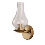 Modern Sconce Wall Light Fixture Retro Living Room/Bedroom Bedside Bubble Glass Shade Wall Lamp Gold Wall Lighting