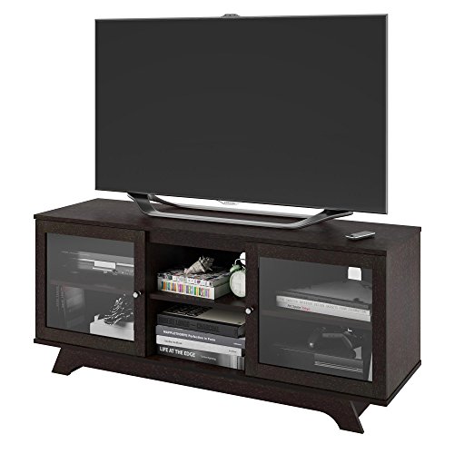 Ameriwood Home Englewood TV Stand for TVs up to 55" Package deal Dimensions: 16.6 x 53.6 x 22.9 inches