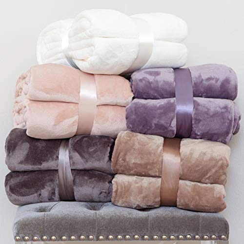 Kingole Flannel Fleece Microfiber Throw Blanket Kingole Flannel Fleece Microfiber Throw Blanket, Luxurious Lavender Purple Queen Dimension Light-weight Cozy Sofa Mattress Tremendous Tender and Heat Plush Strong Colour 350GSM (90 x 90 inches).