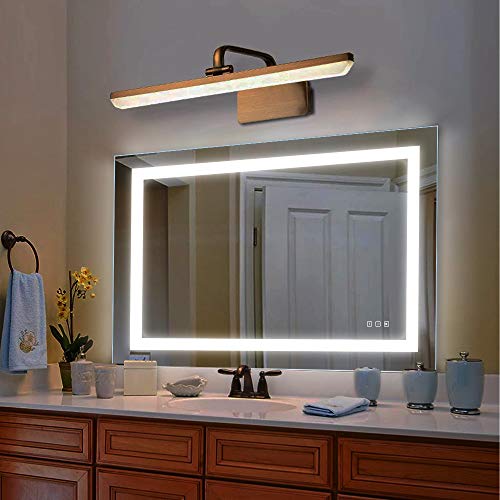 Reflexon 32x40 inch Bathroom Vanity Mirror, LED Backlit+Wall Mounted+Defogger&Dimmable Touch Switch + UL Listed + Polished Eadge &Frameless + 5500K Cool White+3000K Warm + CRI>90 + Vertical&Horizontal