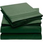 Mellanni Bed Sheet Set - Brushed Microfiber 1800 Bedding - Wrinkle, Fade, Stain Resistant - 4 Piece (Cal King, Emerald Green)