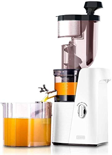 SKG A10 Slow Masticating Juicer Wide Chute Cold Press Anti-oxidation BPA Free High Volume Easy to Clean - White