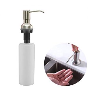 Sink Soap Dispenser, 304 Brushed Stainless Steel Large Capacity 17 OZ Bottle Built in Pump Dispenser