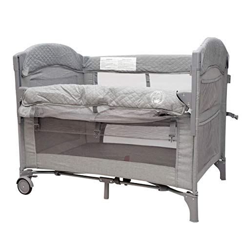 Baby Bedside Sleeper Bassinet Bed: 2-in-1 Portable Crib for Newborns, Side Sleeper for Babies, Toddler Play Pen