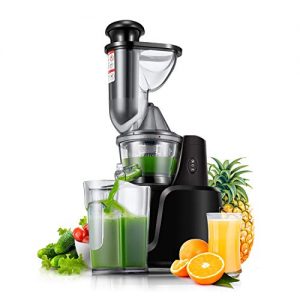 Juicer Machines, [2020 Upgrade] Joerid Slow Masticating Juicer Extractor Reverse Function, BPA-Free, Cold Press Juicer with Brush, Juice Recipes for Vegetables and Fruits