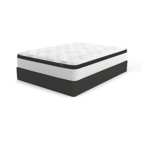 Signature Design by Ashley - 12 Inch Chime Express Hybrid Innerspring Signature Design by Ashley - 12 Inch Chime Categorical Hybrid Innerspring - Agency Mattress - Mattress in a Field - Full - White.