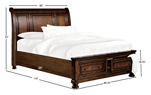 Homelegance Mardelle Sleigh Platform Bed, King Package deal Dimensions: 81.zero x 96.zero x 57.zero inches