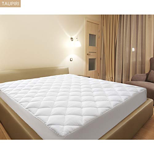 Taupiri Queen Quilted Mattress Pad Cover with Deep Pocket Taupiri Queen Quilted Mattress Pad Cowl with Deep Pocket (8"-21"), Cooling Delicate Pillowtop Mattress Cowl, Hypoallergenic Down Different Mattress Topper.