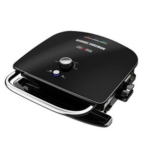 George Foreman GBR5750SBLQ Grill & Broil 7-in-1 Electric Indoor Grill, Broiler, Panini Press, and Waffle Maker, Black, ONE SIZE