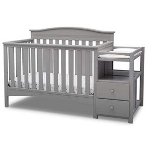 Delta Children Birkley Convertible Crib and Changer, Grey