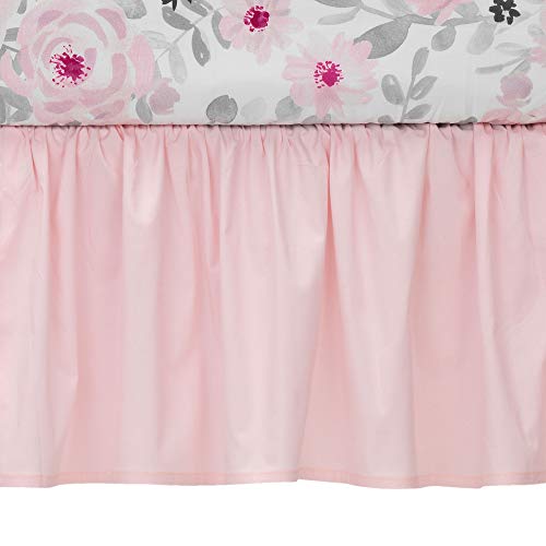 Bedtime Originals Blossom Pink Watercolor Floral 3-Piece Baby Crib Bundle Dimensions: 52.zero x 28.zero x 8.zero inches