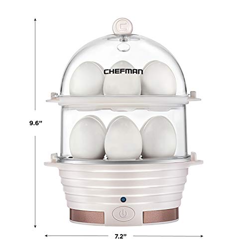 Chefman Electric Egg Cooker Boiler, Rapid Egg-Maker and Poacher Bundle Dimensions: 7.three x 6.zero x 9.zero inches