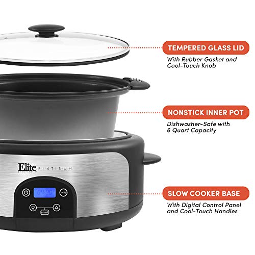 Maxi-Matic Digital Programmable Slow Cooker with Locking Lid Package deal Dimensions: 19.zero x 13.three x 9.5 inches